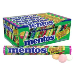 Mentos Discovery 14 Flavor Fruit Chewy Mint Candy Roll 15ct